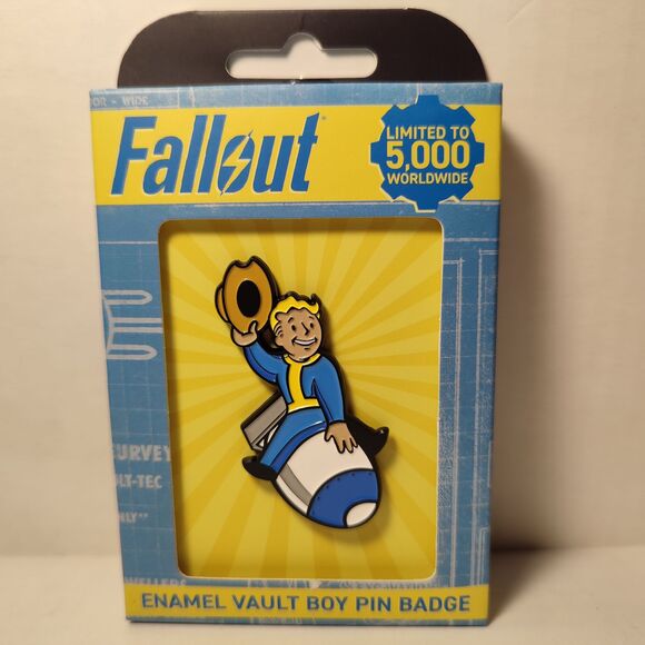 Fallout Vault Boy Enamel Pin Limited Edition Official Bethesda Collectible Badge - Picture 1 of 3